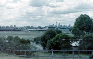 Randwick Race Course from Albert's Blacksmith shop where Sandy Sutherland worked for Albert O'Cass